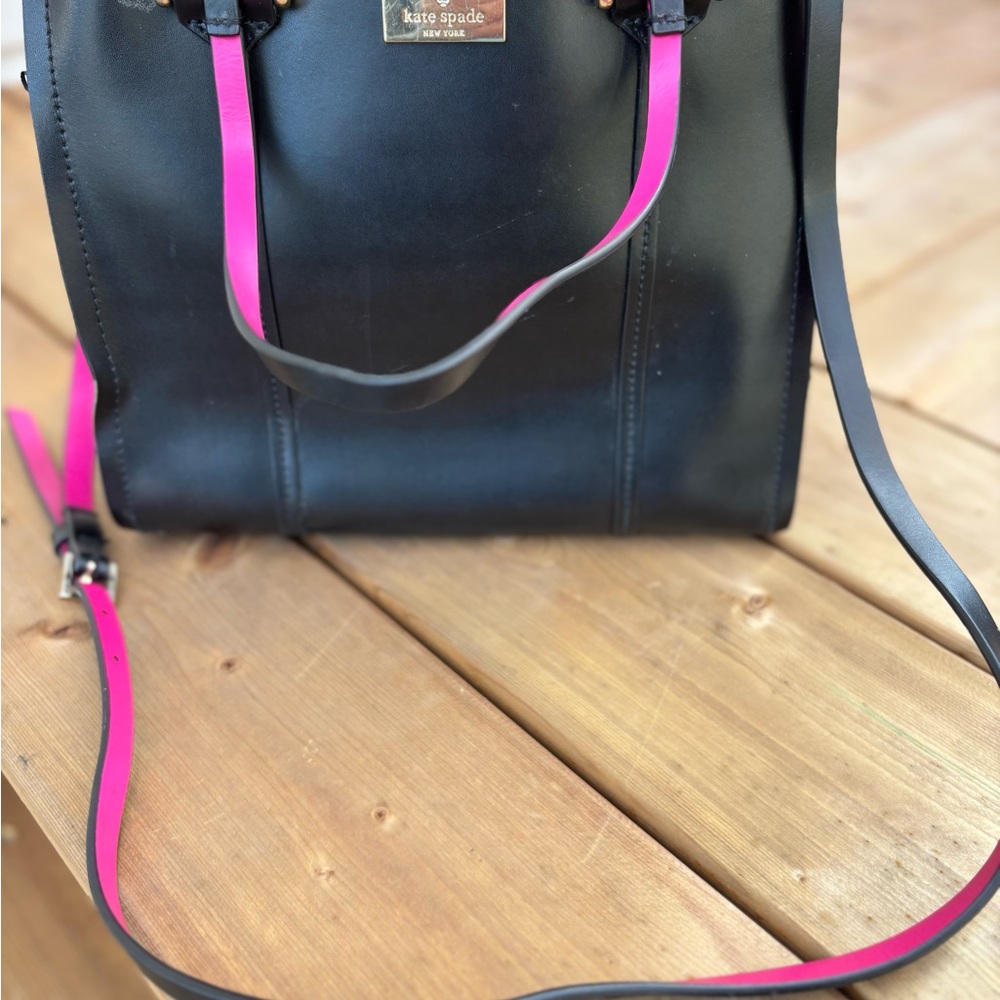 Kate Spade Black and Pink Women's Medium Bag